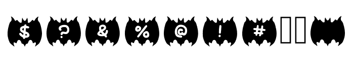 Play Bat Regular Font OTHER CHARS