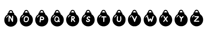 Play Bauble Font LOWERCASE