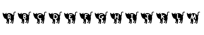 Play Black Cat Font UPPERCASE