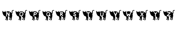 Play Black Cat Font LOWERCASE