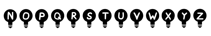 Play Bulb Font UPPERCASE