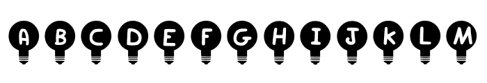 Play Bulb Font LOWERCASE