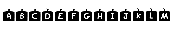 Play Candle Regular Font LOWERCASE