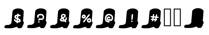 Play Cowboy Boot Regular Font OTHER CHARS