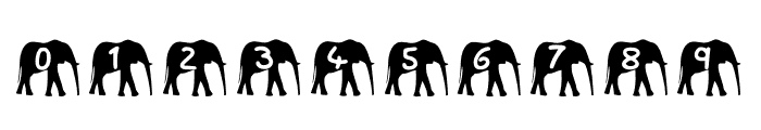 Play Elephant Walk Font OTHER CHARS