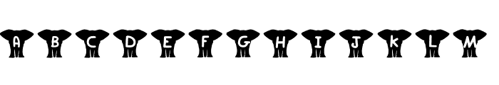 Play Elephant Font LOWERCASE