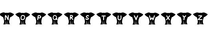 Play Elephant Font LOWERCASE