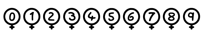 Play Female Symbol Font OTHER CHARS