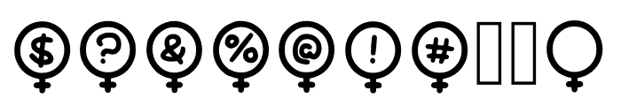 Play Female Symbol Font OTHER CHARS