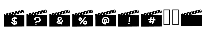 Play Film Clapper Regular Font OTHER CHARS