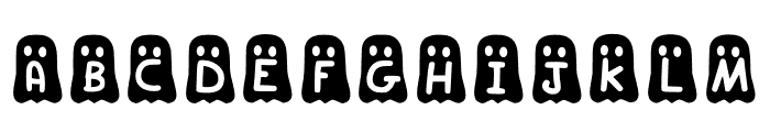 Play Ghost Regular Font UPPERCASE