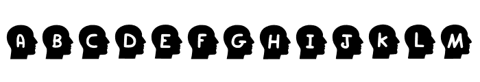 Play Head Regular Font UPPERCASE