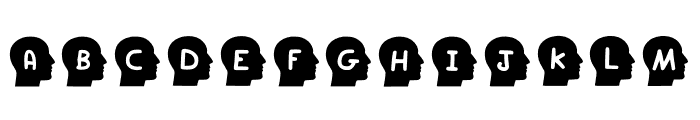 Play Head Regular Font LOWERCASE