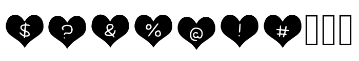 Play Hearts Regular Font OTHER CHARS