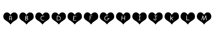 Play Hearts Regular Font LOWERCASE
