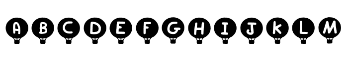 Play Hot Air Balloon Regular Font UPPERCASE