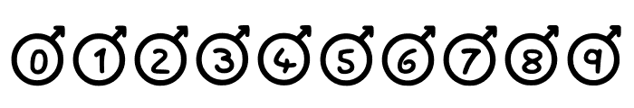 Play Male Symbol Regular Font OTHER CHARS