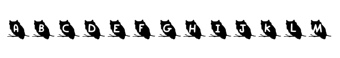 Play Owl Regular Font UPPERCASE