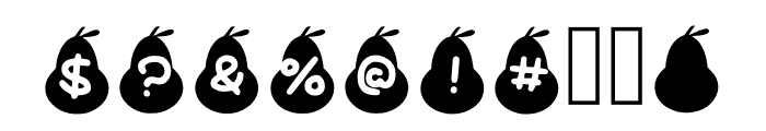 Play Pear Regular Font OTHER CHARS