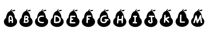 Play Pear Regular Font LOWERCASE