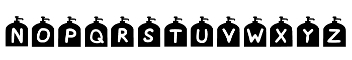 Play Pump Bottle Regular Font LOWERCASE