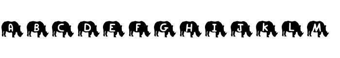 Play Rhino Regular Font LOWERCASE