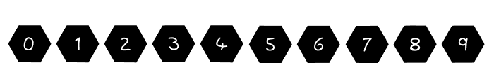 Play Shapes Hexagons Font OTHER CHARS