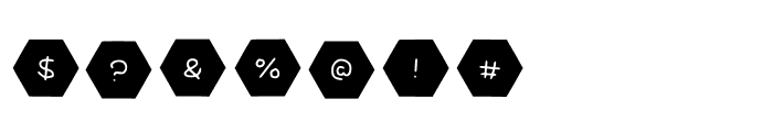 Play Shapes Hexagons Font OTHER CHARS