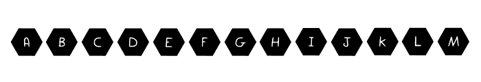 Play Shapes Hexagons Font UPPERCASE