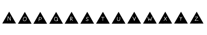 Play Shapes Triangles Font UPPERCASE