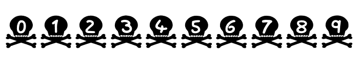 Play Skull N Bones Regular Font OTHER CHARS