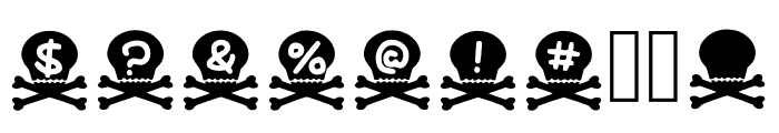 Play Skull N Bones Regular Font OTHER CHARS