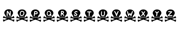 Play Skull N Bones Regular Font UPPERCASE