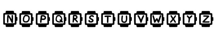 Play Smart Watch Regular Font LOWERCASE