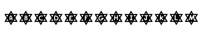 Play Star Of David Font LOWERCASE