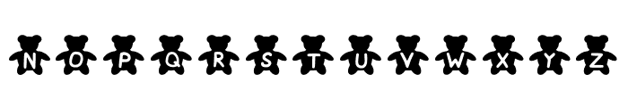 Play Teddy Bear Regular Font UPPERCASE