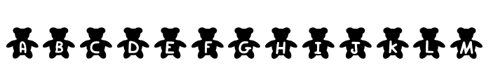 Play Teddy Bear Regular Font LOWERCASE