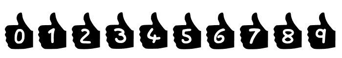 Play Thumb Up Regular Font OTHER CHARS