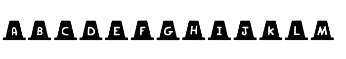 Play Traffic Cone Regular Font LOWERCASE
