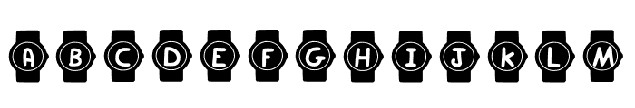 Play Watch Font UPPERCASE