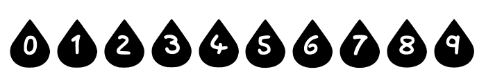 Play Water Drop Regular Font OTHER CHARS