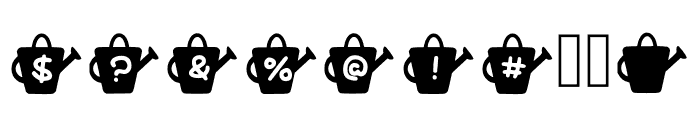 Play Watering Can Regular Font OTHER CHARS