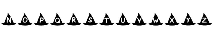 Play Witches Hat Regular Font UPPERCASE