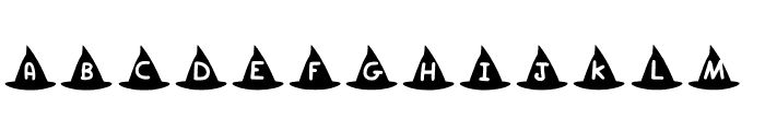 Play Witches Hat Regular Font LOWERCASE