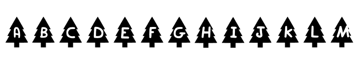 Play Xmas Tree Font UPPERCASE