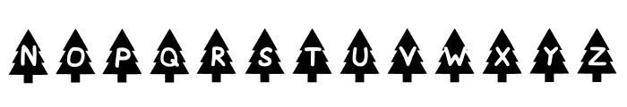 Play Xmas Tree Font UPPERCASE