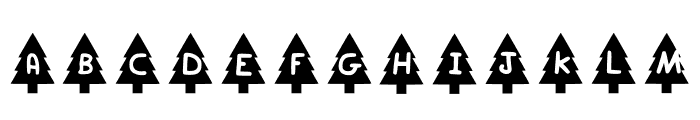 Play Xmas Tree Font LOWERCASE