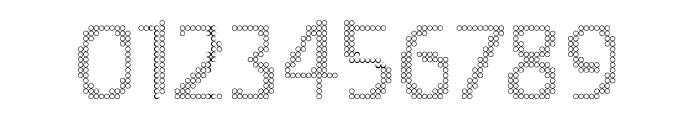 Play with dots Outline Font OTHER CHARS