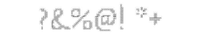 Play with dots Outline Font OTHER CHARS
