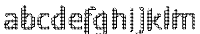 Play with dots Shadow Font LOWERCASE